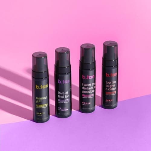 b.tan Violet Base Self Tanner Mousse | Love At First Tan - Best, 1 Hour Express Sunless Tanning Foam, Cancels Orange Tones, Dark Bronzing Glow, No Fake Tan Smell, Face & Body, 6.7 Fl Oz — view 8