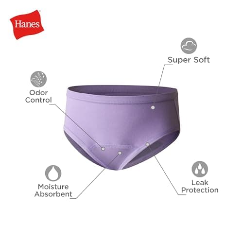 Toddler Girls' Potty Trainer Brief Pack of 3, Assorted, Size 2/3 — view 2