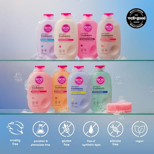 eos Cashmere Body Wash – Coconut Waters, Moisturizing Body Wash, Creamy Gel Formula, with Shea Butter, Glycerin, Vitamin E, pH Balanced, Sensitive Skin, Vegan, 16 fl oz — view 7