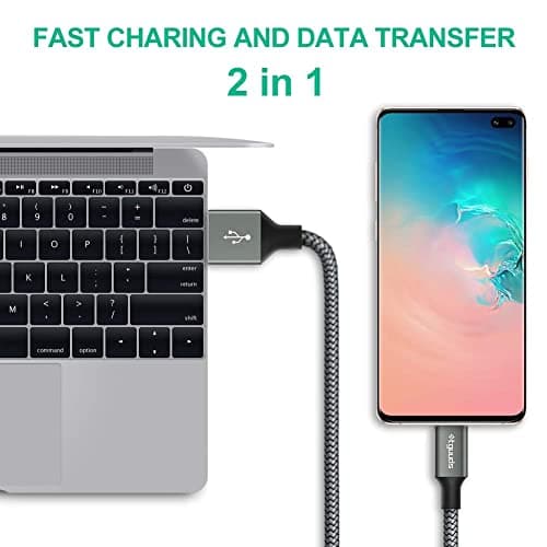 etguuds Long USB C Cable 10ft, 1-Pack, Braided USB A to USB C Charger Cable, Type C Charger Cord Fast Charging for iPhone 16 15 Series, Samsung Galaxy S25 S24 S23, Pixel, Switch and More — view 3
