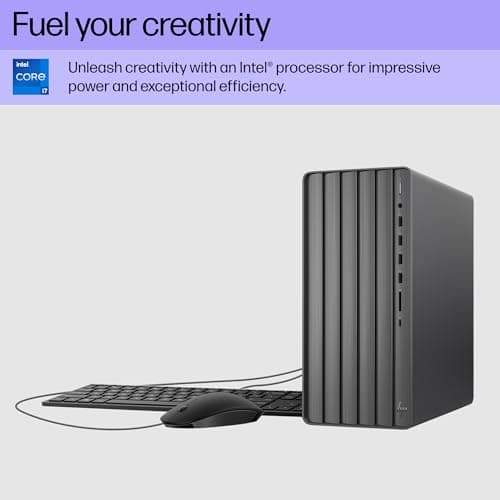 HP Envy Desktop PC, Intel Core i7-14700, 32 GB RAM, 1 TB SSD, UHD Graphics 770, Windows 11 Pro, TE01-5002 (2024) — view 3