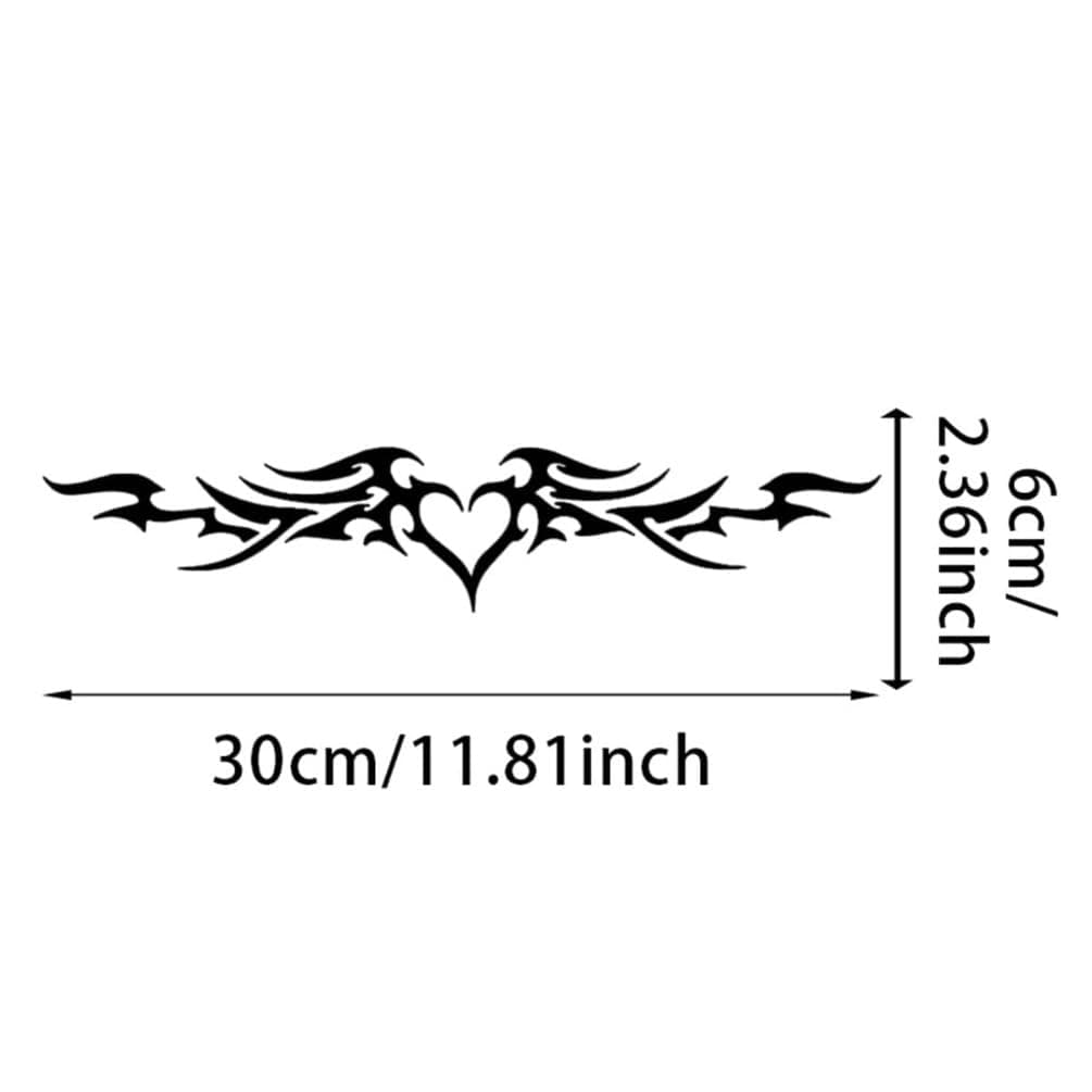 2 pegatinas divertidas de vinilo impermeables de 30 x 6 cm, accesorio decorativo para moto, se utiliza para coche, moto, ordenador portátil, furgoneta, AZ292 (negro) — view 2