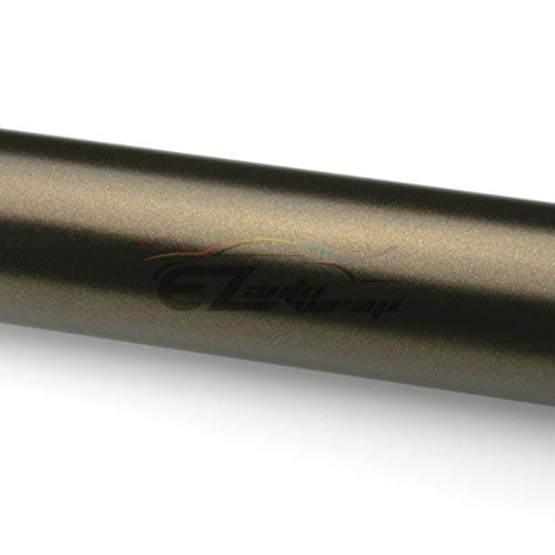 12"x60" (1FTx5FT) Black Bronze Matte Metallic Satin Pearl Vinyl Wrap Sticker Sheet Film Car Auto Vehicle DIY Decal Bubble Free Air Release Self Adhesive Peel and Stick Free Tool Kit — view 2