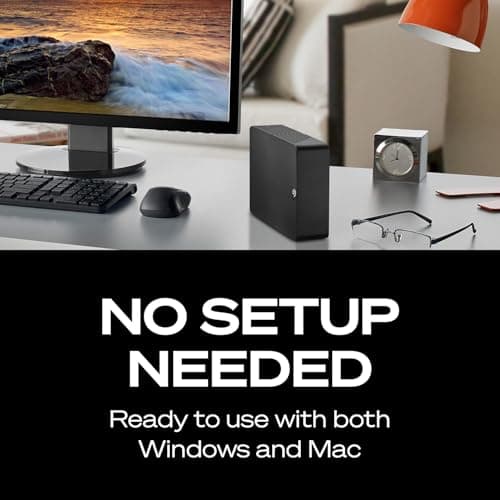 Seagate Expansion 24TB External Hard Drive HDD - USB 3.0, with Rescue Data Recovery Services (STKP24000400) — view 4