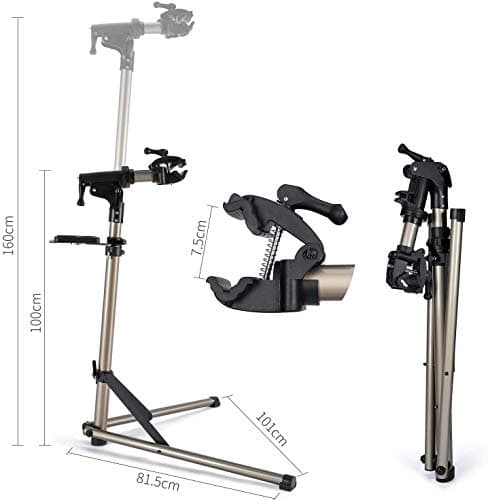 CXWXC Bike Repair Stand -Shop Home Bicycle Mechanic Maintenance Rack- Whole Aluminum Alloy- Height Adjustable — view 2
