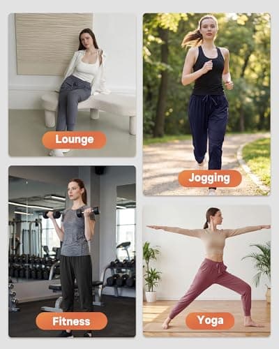 GAYHAY Joggers for Women with Pockets - Womens Sweatpants Lightweight Yoga Lounge Pants for Athletic Workout Gym Running — view 5