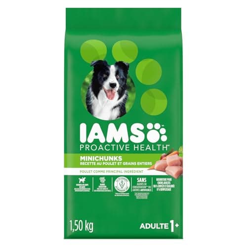 IAMS Proactive Health Minichunks Dry Dog Food – Crunchy Kibble for Adult Dogs – Chicken & Whole Grain Recipe – 1.50KG (3.3LB) Bag — view 15