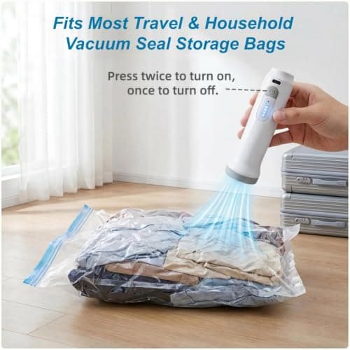 UOZLMD Cordless Electric Vacuum Pump, for Storage Bags, 6000Pa Suction — view 2