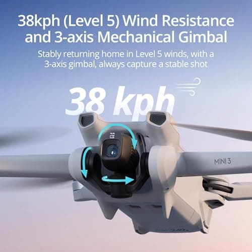 DJI Mini 3 (DJI RC), Lightweight 3x Mechanical Gimbal Drones with Camera for Adults 4K, 38-min Flight Time, up to 32800ft (10km) Video Transmission, Vertical Shooting, GPS Auto Return Integrated — view 5