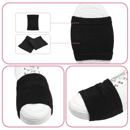 Wanmu 2 Pairs Dance Socks Over Shoes, Unisex Anti-Slip Dance Shoe Covers Over Sneaker, Ballet Equipment Accessories for Women Ballet Dancers Turns & Spins on Smooth Floors — view 2