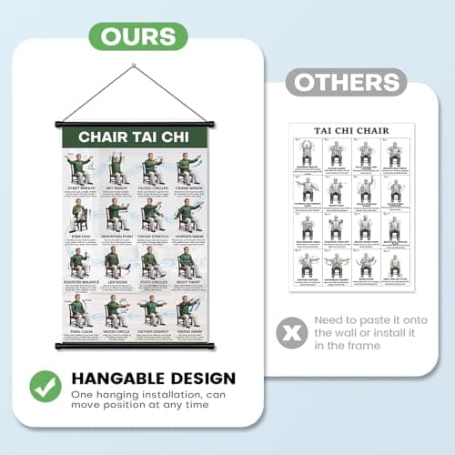 Tai Chi Chair Workout Chart for Seniors Over 60, Tai Chi with Hanging Kit — view 2