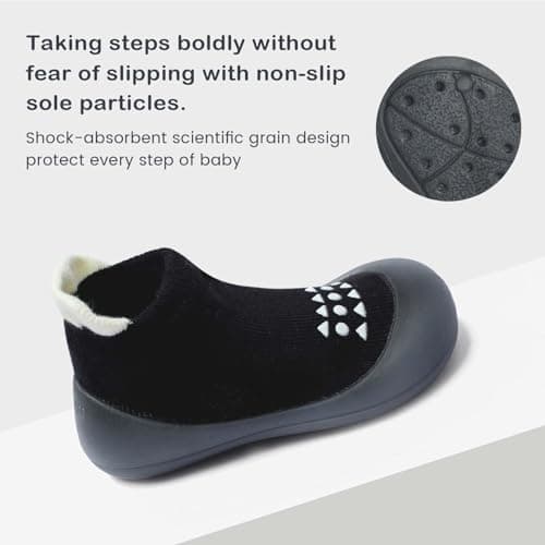 Baby Walking Sock Shoes Infant Non-Slip Breathable Slippers with Soft Rubber Sole Baby Boys Girls Sneakers — view 3