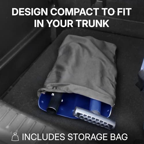 72HRS Collapsible 3-in-1 Aluminum Compact Snow Shovel - Snow Removal in Winter, Emergency Kit for Vehicle, Car, Van, SUV, Truck, Snowmobile, Snowboard Gear, Camping, Gardening (Blue, 21”-32”) — view 5