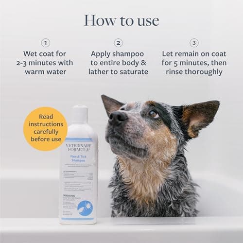 Veterinary Formula Flea and Tick Shampoo for Dogs and Cats, 16 oz — view 5