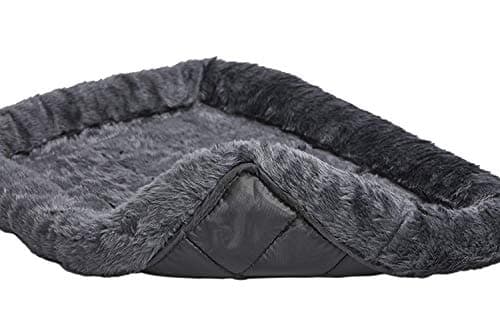 MidWest Homes for Pets Bolster Dog Bed Fits a 33.88cm Crate, 54cm x 33cm x 6.5cm Dog Bed or Cat Bed with Comfortable Bolster, Ideal for Small Dog Breeds, Gray, Model 40222-GY — view 3