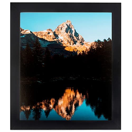 ArtToFrames 18x26 inch Satin Black Picture Frame, 2WOMFRBW26079-18x26 — view 7