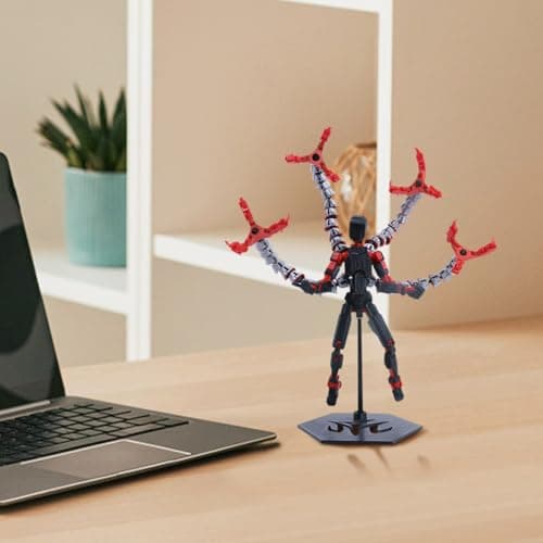 T13 Action Figure (Assembly Completed) Titan 13 Dummy 13 Robot 13 Figure 3D Printed Articulated Multi-Jointed Movable Robot Model (RD Tentacle) — view 2