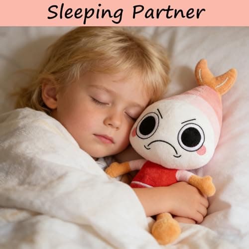 Dandy's World Plush, Dandy's World Plushies Shrimpo, Adorable Collectible Plush Toy Gift for Fans, Huggable Stuffed Doll for Room Decor, Birthday Party Supplies — view 3