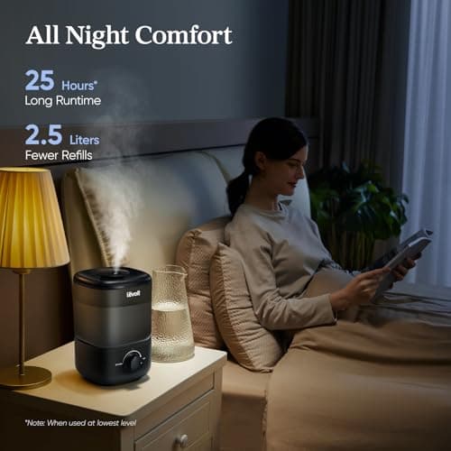 LEVOIT Humidifiers for Bedroom,Top-Fill Ultrasonic Cool Mist Humidifier — view 3