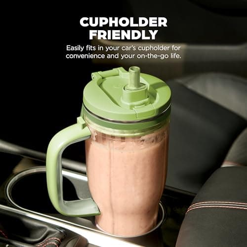 Ninja BlendBOSS | Personal Smoothie Tumbler | 26oz Travel Tumbler w/Leakproof Lid, Detachable Straw & Integrated Chug Spout | Dishwasher Safe & BPA Free | Watermelon Bubble Gum | XSKDB326LSGN — view 4