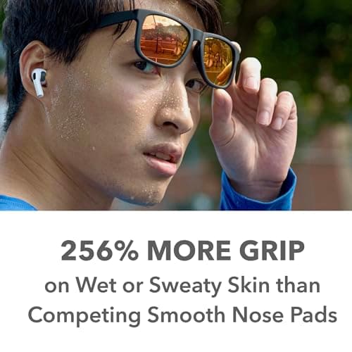Setex Gecko Grip 1mm Anti Slip Eyeglass Nose Pads, (5 Clear Pair) USA Made, 2500 Innovative Microstructured Fibers per Nose Pad, 1mm x 7mm x 16mm — view 3