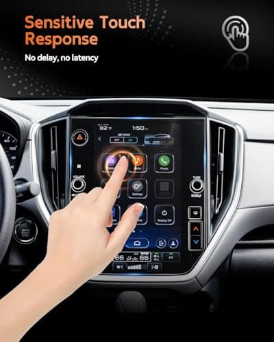 CDEFG for 2022-2026 Subaru WRX & 2024 2025 2026 Subaru Crosstrek Accessories Screen Protector,Premium/Limited/GT/Sport/Limited/Wilderness TouchScreen Display Cover (11.6 Inch Tempered Glass) — view 4