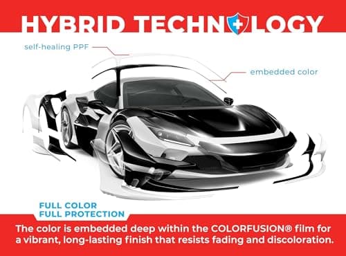 ColorFusion PPF by VViViD, Gloss Piano Black Dry Apply PPF Vinyl Car Wrap Roll 1ft x 5ft — view 4