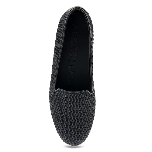 Aerosoles Women's Betunia Loafer, Black Mini Diamond Quilted PU, 6.5 Wide — view 4