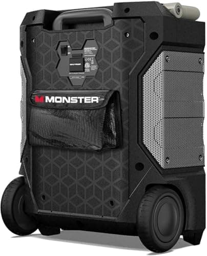 Monster Rockin’ Roller 270 Indoor/Outdoor Portable Bluetooth Speaker | up to 200W of 270 Degree Sound & up to 100 Hours of Playtime — view 4