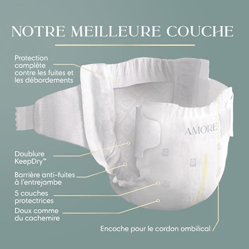 Pampers AMORE, Size 2, Our Best Diaper, 1 Pack (Count of 74) — view 5