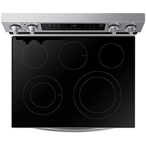 Samsung 6.3 Cu. Ft. Smart Freestanding Electric Range with No Pre-heat Air Fry & Convection, Stainless Steel, NE63A6511SS/AA — view 4
