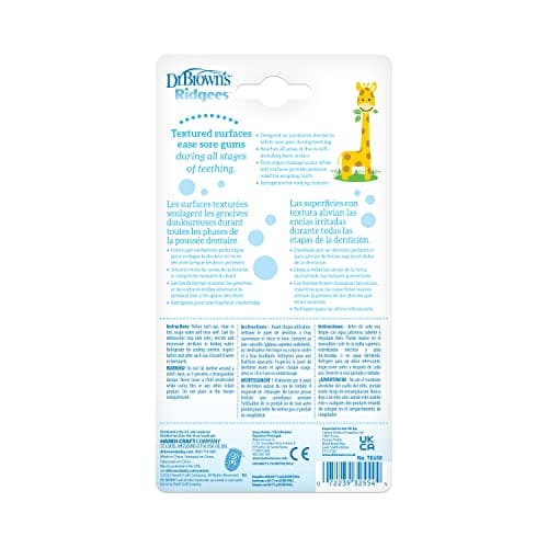 Dr. Brown's Ridgees Giraffe, Massaging Baby Teether, Designed by a Pediatric Dentist, BPA Free,3m+ — view 2