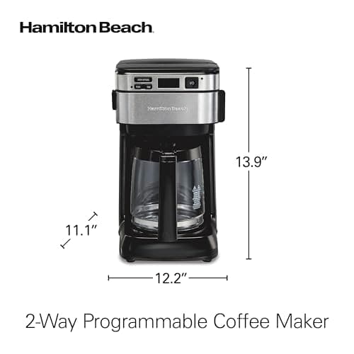 Hamilton Beach FrontFill 12 Cup Programmable Drip Coffee Maker — view 7