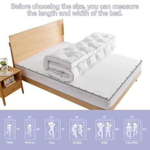 4 Inch Memory Foam Mattress Topper Queen for Back Pain Relief — view 4