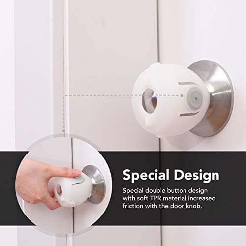 EUDEMON 4 Pack Baby Safety Door Knob Covers Door Knob Locks — view 2