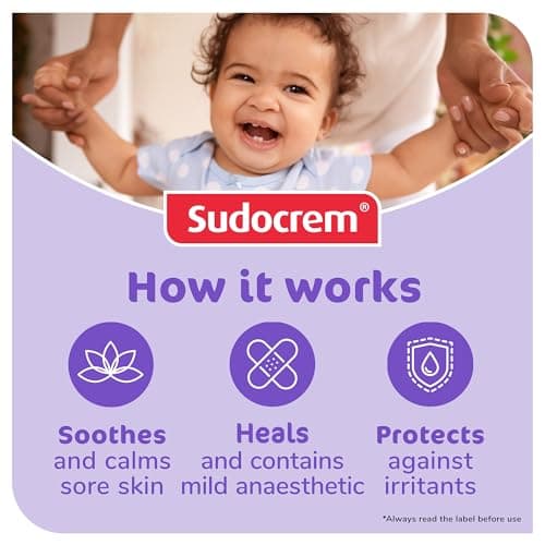 Sudocrem - Diaper Rash Cream for Baby, Soothes, Heals, and Protects, Relief and Treatment of Diaper Rash, Zinc Oxide Cream - 400g — view 2