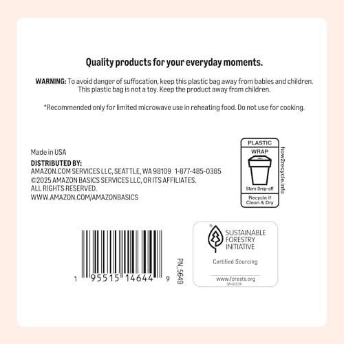 Amazon Basics 9" Uncoated White Paper Plates, Microwave Safe, 100 Count — view 4