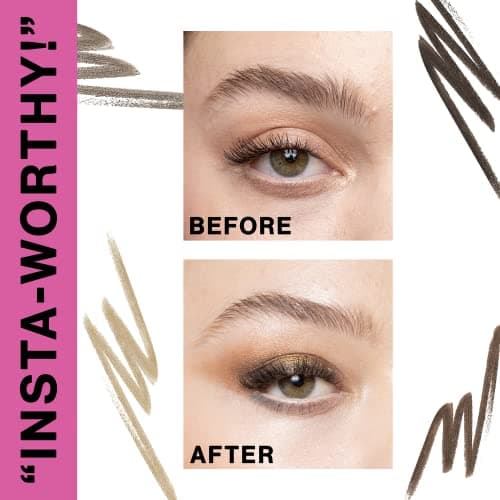 wet n wild Ultimate Eyebrow Retractable Definer Pencil, Dual-Sided, Fine Tip, Shapes, Defines, Fills Brows Makeup - Dark Brown — view 2
