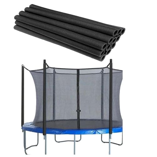 12Pcs Trampoline Pole Foam Sleeves 88cm Length, Trampoline Tube Covers, Waterproof Trampoline Accessories Replacement Parts for Poles with 2.5cm-2.6cm Diameter (Black) — view 3