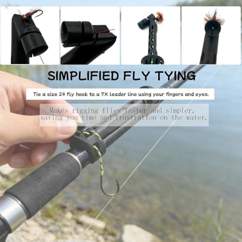 Magnetic Fly Fishing Knot Tool, Fly Threader Tool with Cone Tip for Small Hook Rigging, Quick Knot Tying Tools for Tippet Line, Compact Fly Fishing Accessories for Anglers (2) — view 6