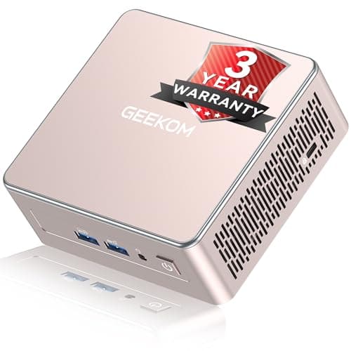 GEEKOM A5 Mini PC, Ryzen 5 7430U, 16GB Dual-Slot Upgradeable RAM, 512GB SSD