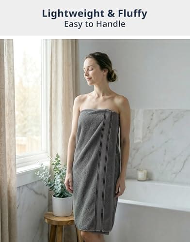 LANE LINEN 18-Pack Premium Towels for Bathroom – 100% Cotton Towel Set, Zero Twist, 6 Bath, 6 Hand & 6 Washcloths,Gentle on Body, Highly Absorbent, Remains Soft After Wash, Hotel & Spa Quality – Grey — view 2