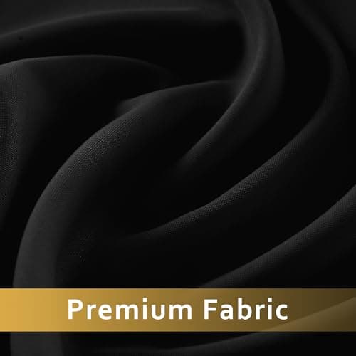 JIUZHEN Black Waterproof Polyester Table Cloth 2 Pack, Fitted Tablecloths for 6 Foot Tables, 72 x 30 Inch Rectangular Tablecloth for Events, Weddings, Parties, Banquets — view 2
