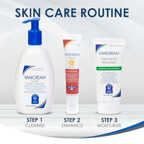 Vanicream Daily Facial Moisturizer With Ceramides and Hyaluronic Acid - Formulated Without Common Irritants for Those with Sensitive Skin, 3 fl oz (Pack of 1) — view 7