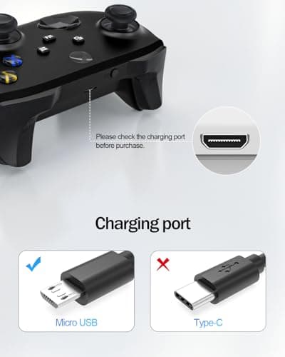 Superer Micro USB Charger Cable Fit for PS4 Controller, Kindle Paperwhite, Amazon Fire Tablet, Roku Streaming Stick, Fire TV Stick, Xbox One S/X, Android Phone Fast Charging Data Sync Power Cord