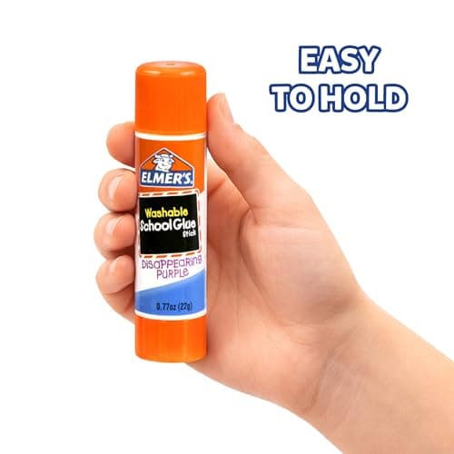 Elmer's Disappearing Purple School Glue Sticks, Washable, 22 Grams, 3 Count - Poster, Vision Board, Back to School Supplies, #1 Teacher Brand — view 2