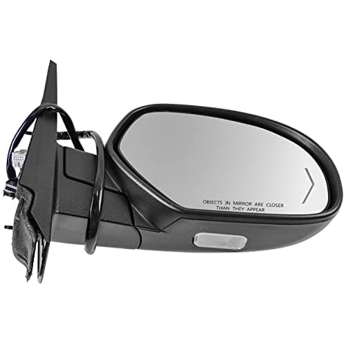 TRQ Passenger Side Mirror Assembly Power Folding Electric Adjustment Heated Memory Chrome Compatible with 2009-2014 Cadillac Escalade Chevrolet Silverado GMC Sierra Tahoe Yukon XL 1500 GM1321500 — view 4