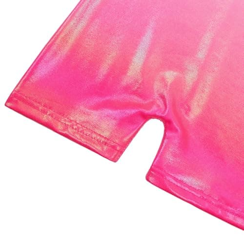 Gymnastics Leotards for Girls Long Sleeve Biketards Dance Unitards 3-12Y, Sleeved D Whitepink, 5-6 Years — view 3