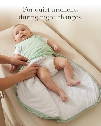CUDDLEBAMBOO Bamboo Viscose 1.0 Tog Sleep Sack 6-12-18 Months, Soft Breathable Baby Sleeping Bag, Wearable Blanket Baby with 2-Way Zipper, Sage — view 4