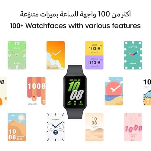 Samsung Galaxy FIT 3 [2024] 1.6" AMOLED Display | 13 Days Battery Life | 100+ Watchfaces | 100+ Exercise Modes | CAD Version & Warranty - (Black) — view 6